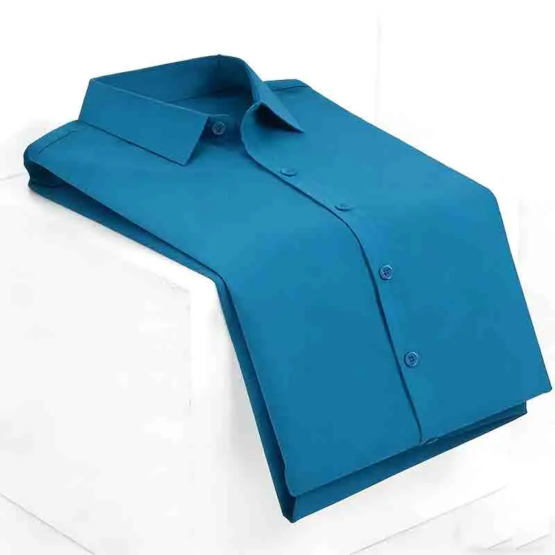Chemise de mariage blanche à manches courtes pour homme, coupe ajustée, formelle, boutonnée, pour le marié et les fêtes