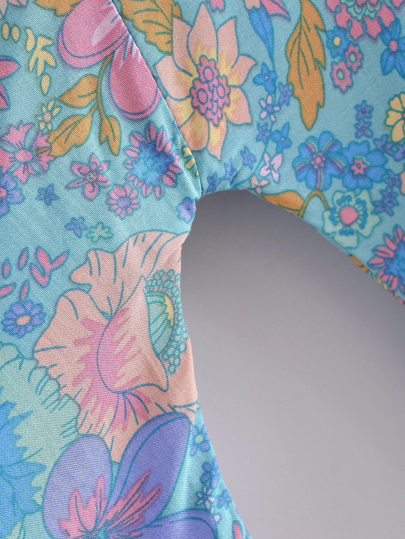Kimono Bohème pour Femme, Imprimé Fleurs Bleues et Roses, avec Nœuds, Cardigan Mi-Long, Blouse d'Été, Cape de Plage