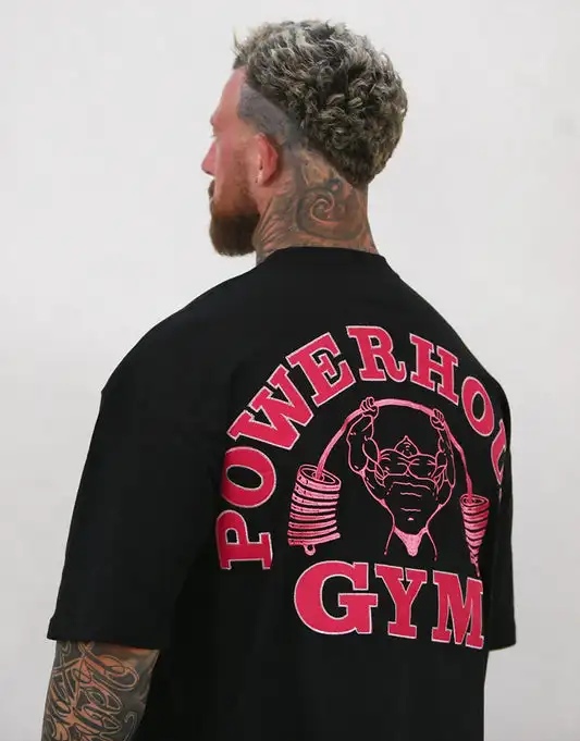 T-shirt de fitness pour homme GYM - Respirant et absorbant la transpiration. Fabriqué en pur coton, il est doux et confortable à porter.