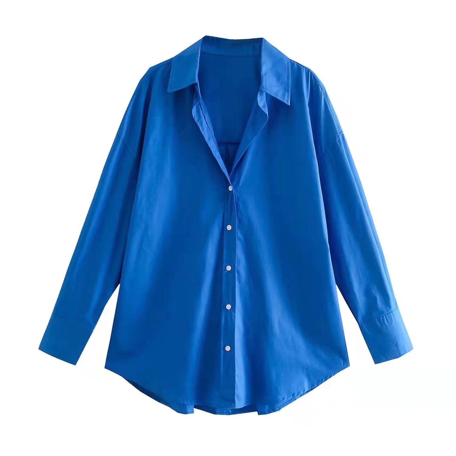 MUJER femmes chemise multicolore boutonné chemise femmes été à manches longues haut femme Streetwear surdimensionné chemises et chemisiers femmes