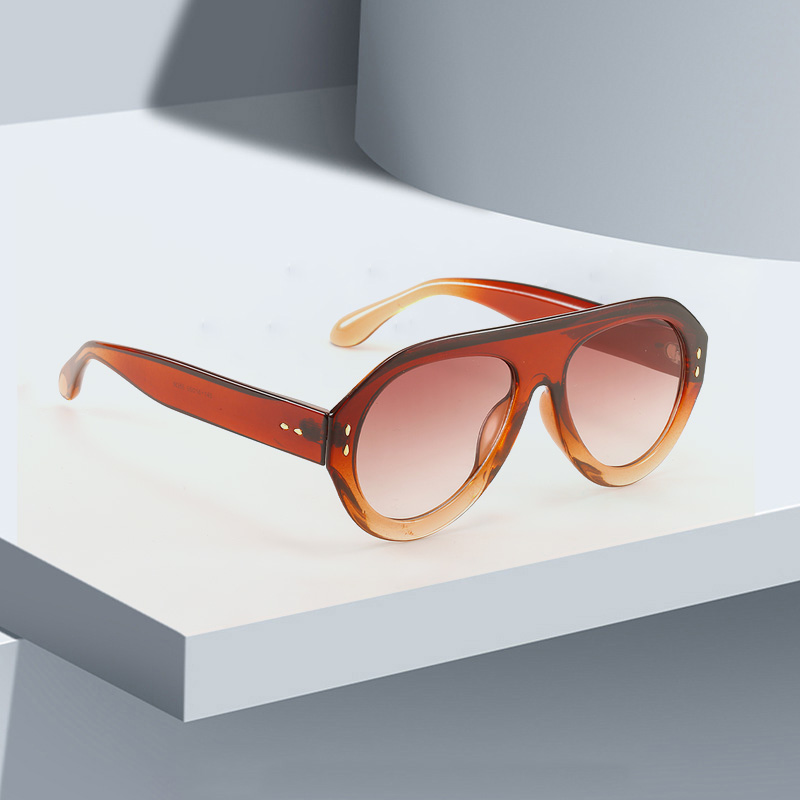 Lunettes de soleil rondes dégradées rouges vintage pour femmes, lunettes de mode modernes, cadeau pour femmes, nouveau, 2025