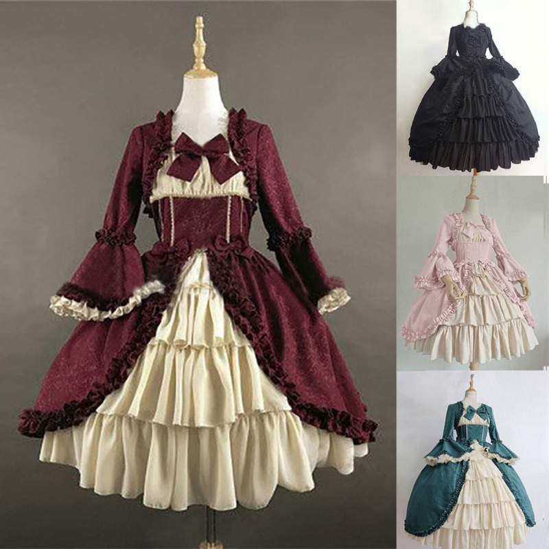 Robe De soirée rétro élégante pour femmes, Cosplay, robes De palais gothiques, vêtements De fête d'halloween
