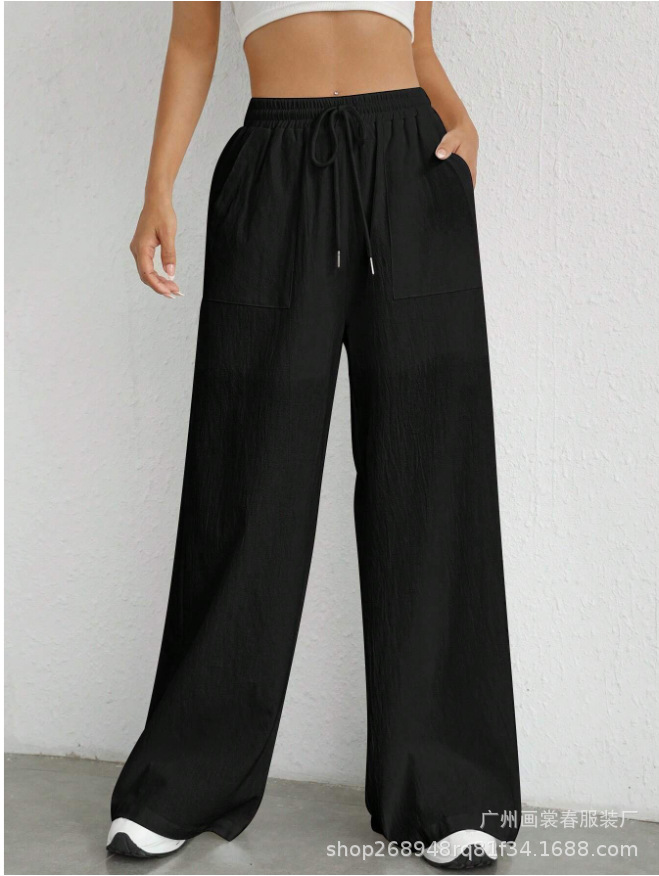Pantalons pour femmes, couleur unie, élégants, décontractés, mode japonaise, coréenne, européenne et américaine