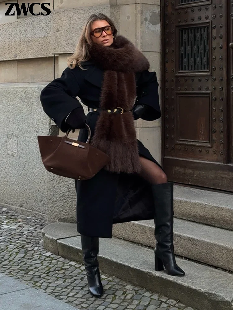Écharpe à pompons en fausse fourrure pour femmes, foulard en fourrure moelleuse, châle de luxe, accessoires pour vêtements, nouvelle collection automne-hiver 2026