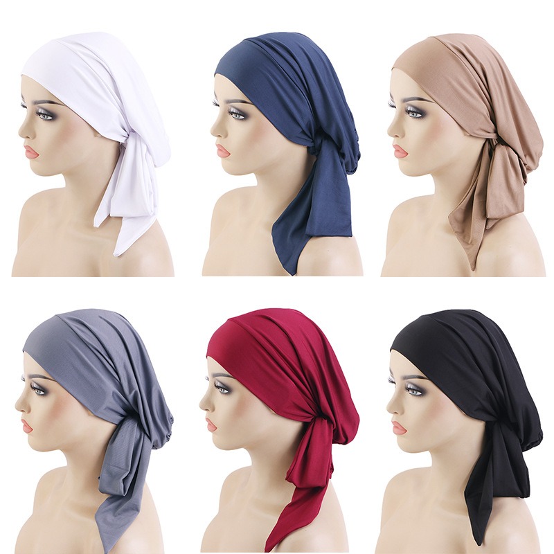 Nouveau foulard dames Hijab cheveux Turban chimio Cancer tête écharpe bas tissu foulard femmes Turban pour dames femme Turban