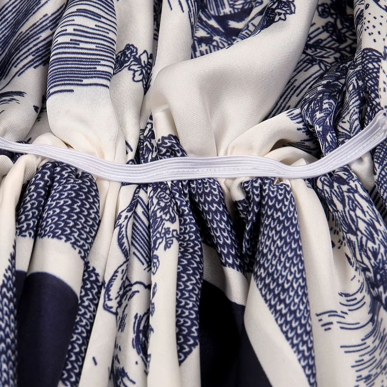 Nouveaux hijabs instantanés en satin de soie pour femmes musulmanes, écharpe imprimée, turban épais, bonnet de nuit, bonnet de cheveux en satin élastique pour femmes, Ramadan, Eid.