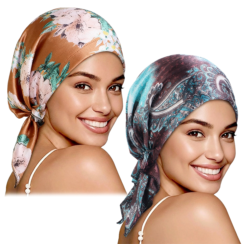 Hijab turban pré-noué respirant pour femme, nouveau motif cachemire, bonnet chimio, bonnet de nuit, hijab musulman