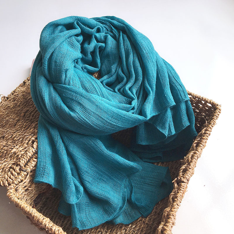 Écharpes de couleur unie pour femmes, hijab turban pour femmes