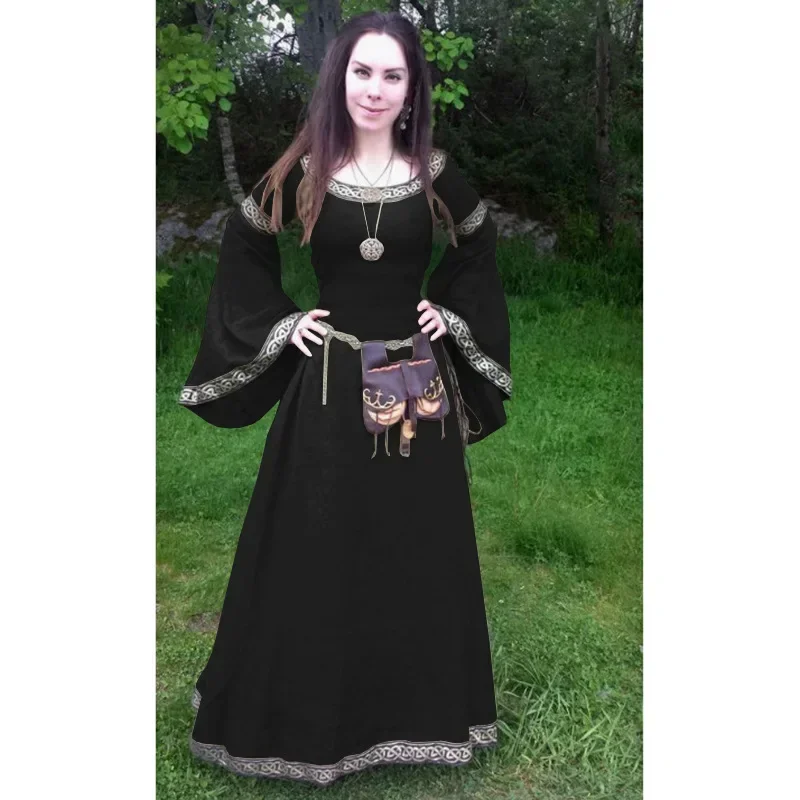 Cosplay Costumes gothiques médiévaux pour femmes Halloween carnaval déguisement fête Performance Renaissance Disfraz Hombre