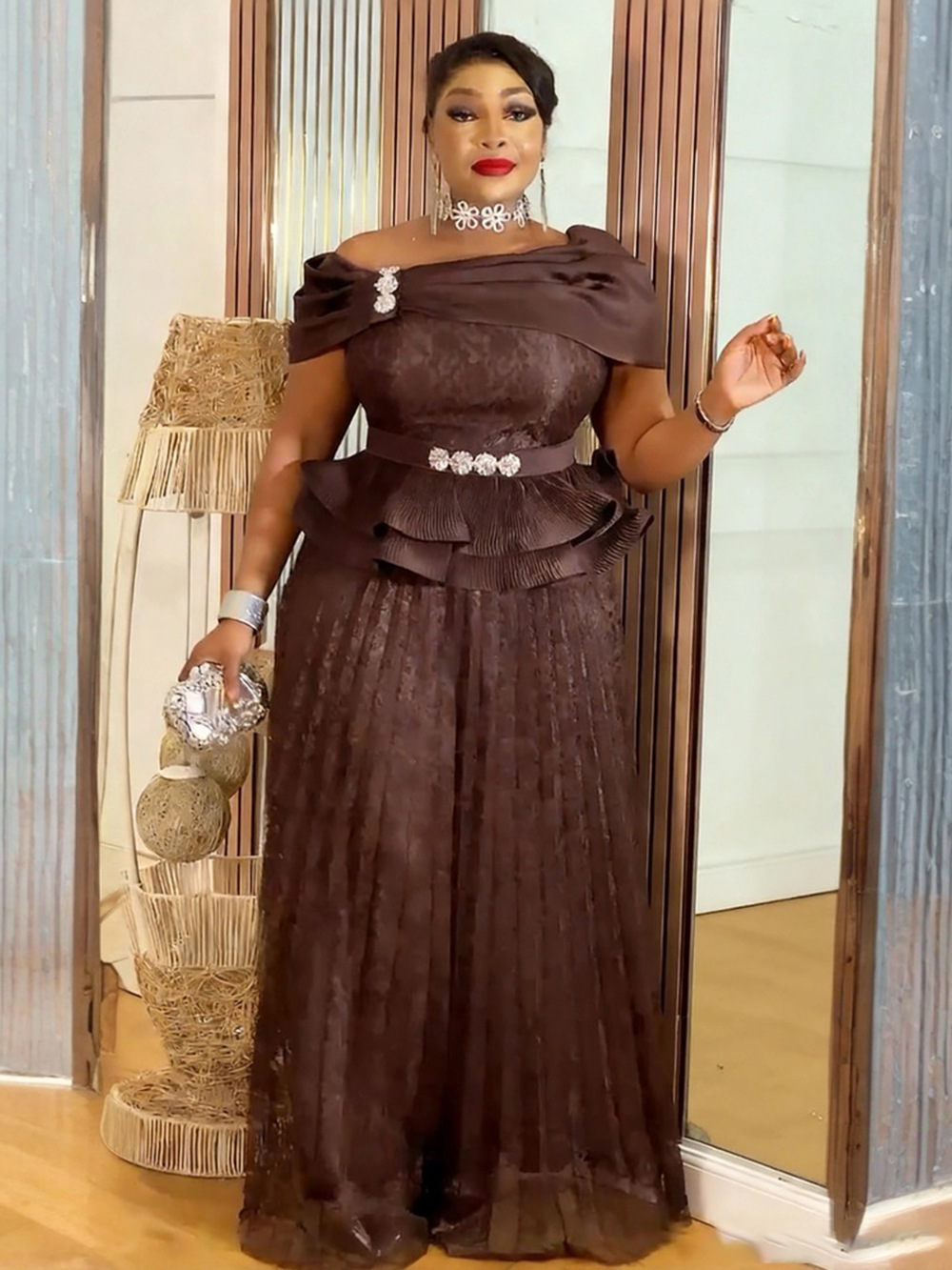 Robes de soirée africaines pour femmes, élégantes, style turc, maxi, grande taille, Dashiki, Ankara, dentelle, pour mariage, nouvelle collection 2026