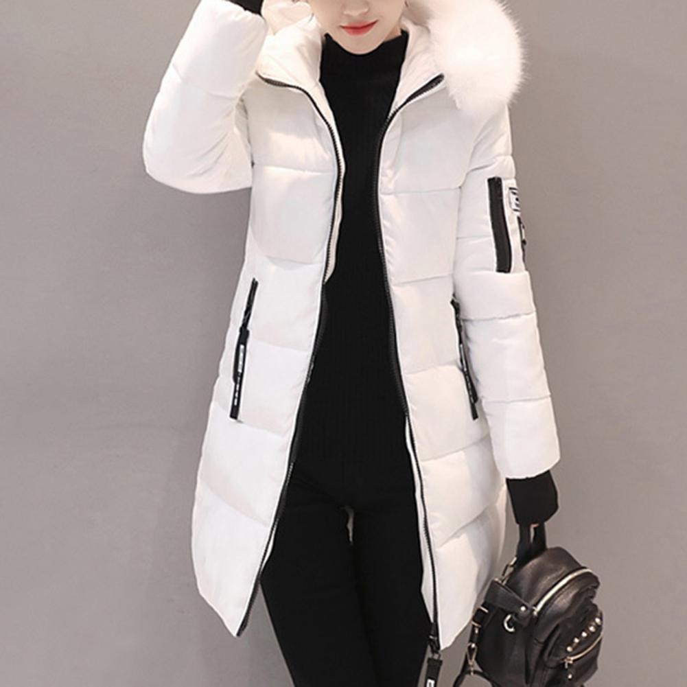 Femmes vestes d'hiver vers le bas coton hauts à capuche grande taille Parkas Mujer manteaux Long manteau mode femme col de fourrure tenues nouvel an