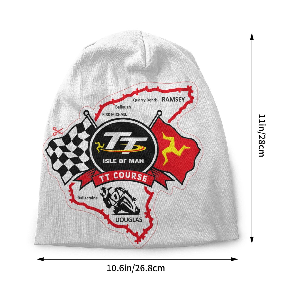 Île de Man Tt Racing Skullies bonnets casquettes hommes femmes unisexe rue hiver chaud tricot chapeau adulte moto sport Bonnet chapeaux