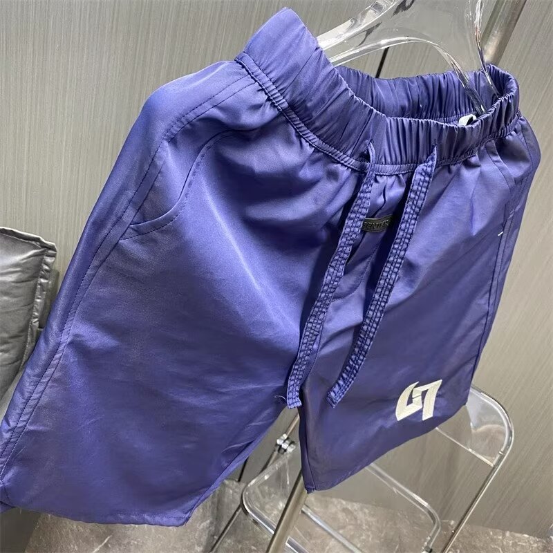 Shorts de sport d'été pour hommes, pantalons de survêtement graphiques coréens, mode High Street, shorts verts, haute qualité, plage, séchage rapide, nouveau