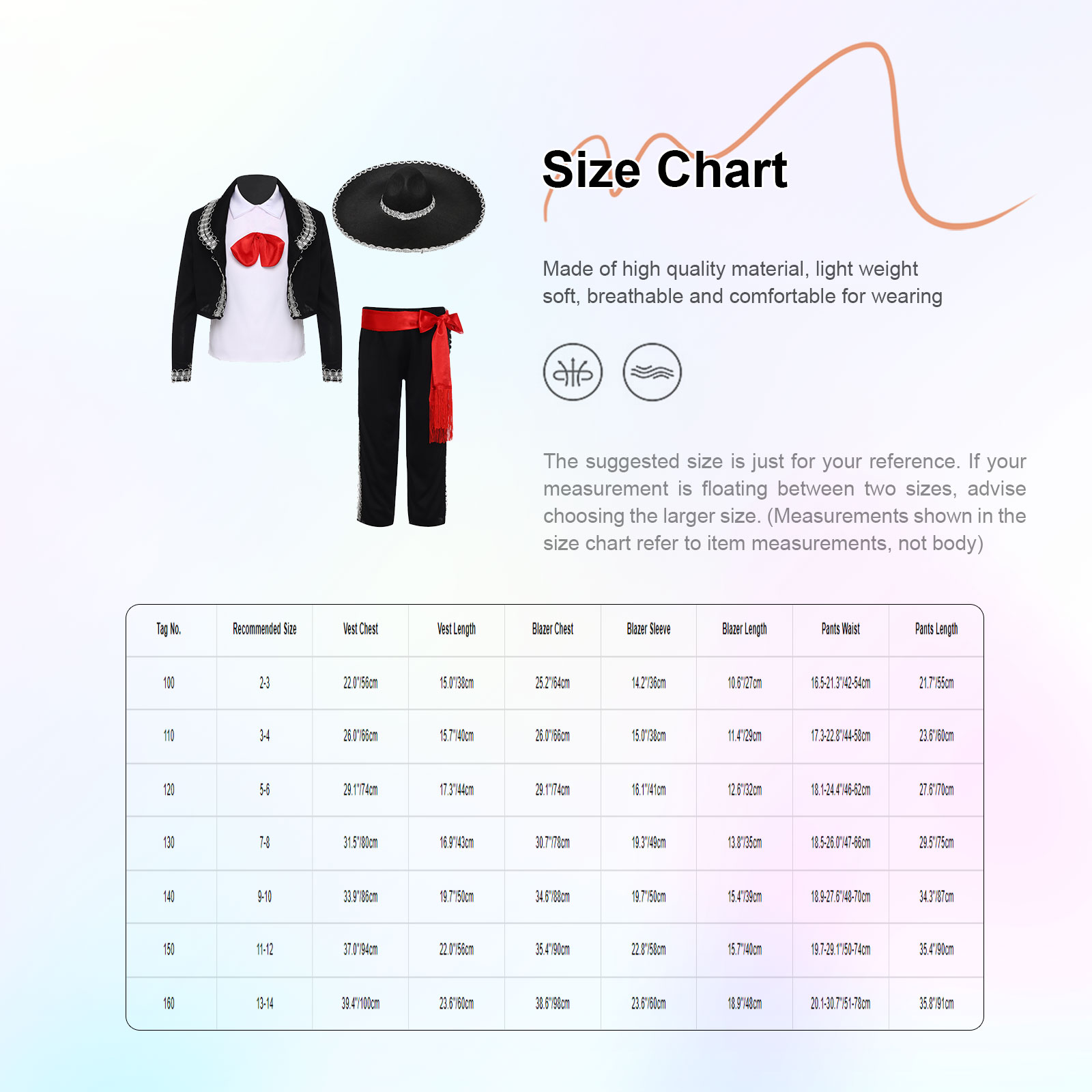 Costume traditionnel mexicain pour garçons, déguisement Mariachi pour Halloween, gilet, pantalon, veste, ceinture et chapeau, ensemble de Performance