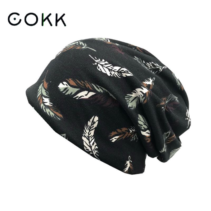Bonnets à motif de plumes pour hommes et femmes, enveloppement de sauna, bonnet ample, chapeaux doux, équipement de sauna décontracté, hiver, automne