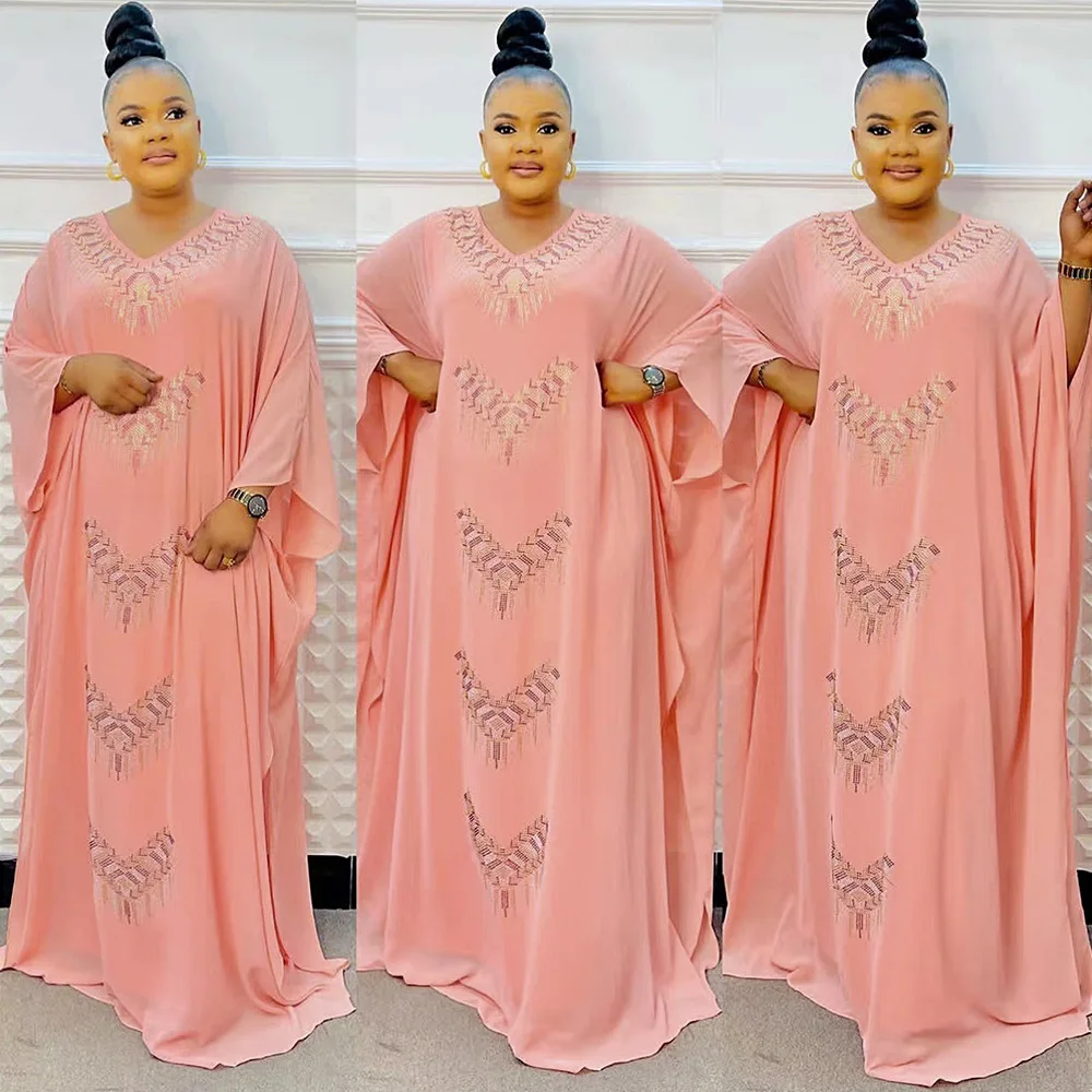 Abayas pour femmes dubaï luxe en mousseline de soie Boubou Robe de mode musulmane Caftan Marocain robes de soirée de mariage Robe Djellaba Femme 2025