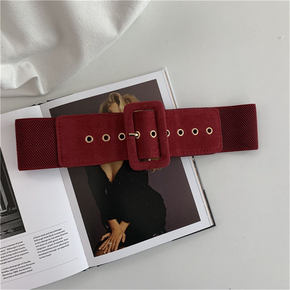 Ceinture extensible pour femmes, large, boucle en métal, bracelet en cuir, accessoires pour vêtements féminins, vêtements et accessoires de taille pour robe