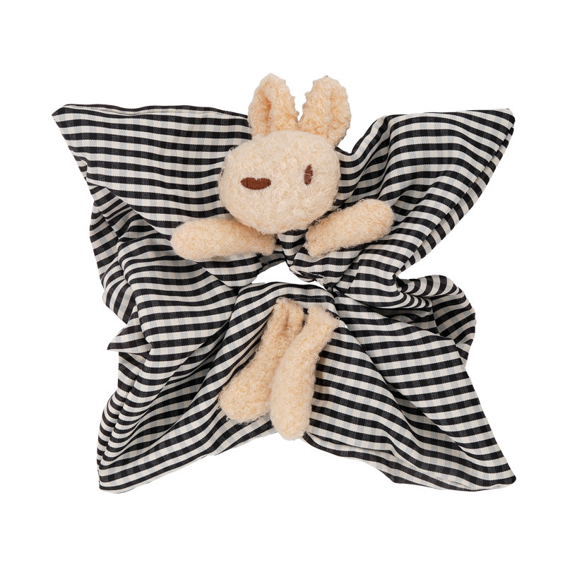 Écharpe carrée petit ours, cerceau pour cheveux, accessoires pour cheveux mignons, boule de viande, corde pour cheveux, couvre-chef, 1 pièce