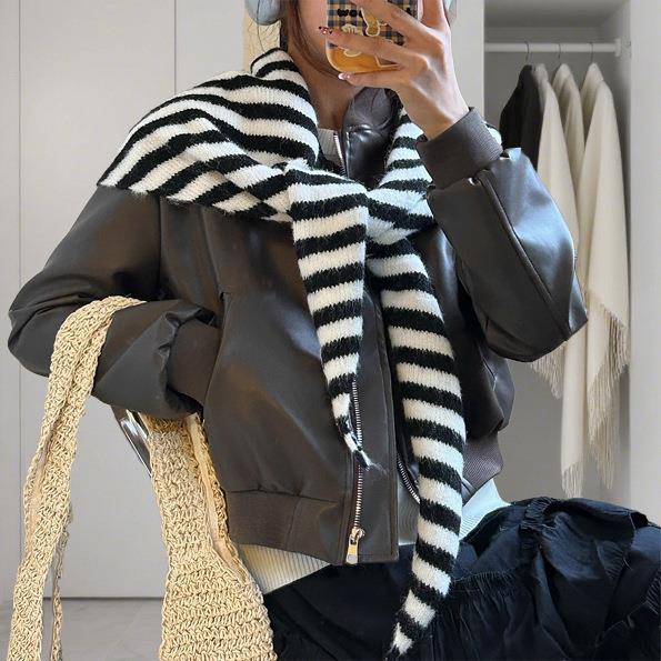 Écharpe triangulaire en laine australienne hiver chaud doux tricoté Triangle écharpe mode coréenne Bandana foulard dame laine foulards