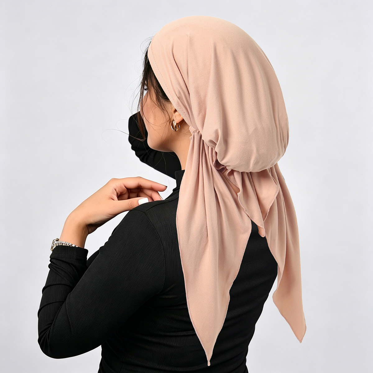 Chapeaux Hijab Turban Élastiques Doux et Respirants à Longue Queue pour Femmes et Filles, Idéaux pour la Chimiothérapie