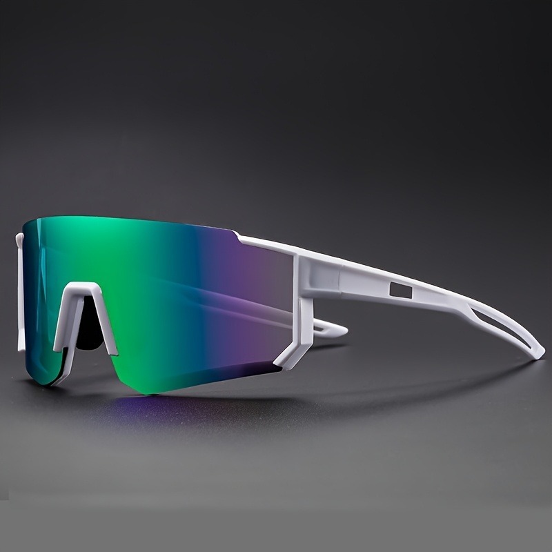 1 paire de lunettes colorées à grande monture, lunettes à la mode pour hommes et femmes