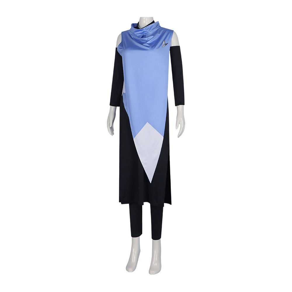 Anime Castlevania Sypha Belnades Cospaly Costume pour femme, robe de soirée de carnaval de jeu, uniforme d'Halloween imbibé, tenue bleue pour filles