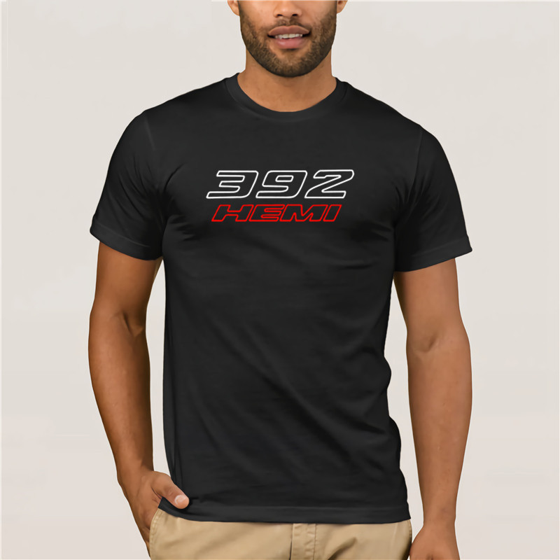 T-shirt homme dessin animé amusant 392 HEMI d-o-d-g-e Challenger chargeur Shaker suralimenté SRT Hellcat hommes 2020 mode Style t-shirt