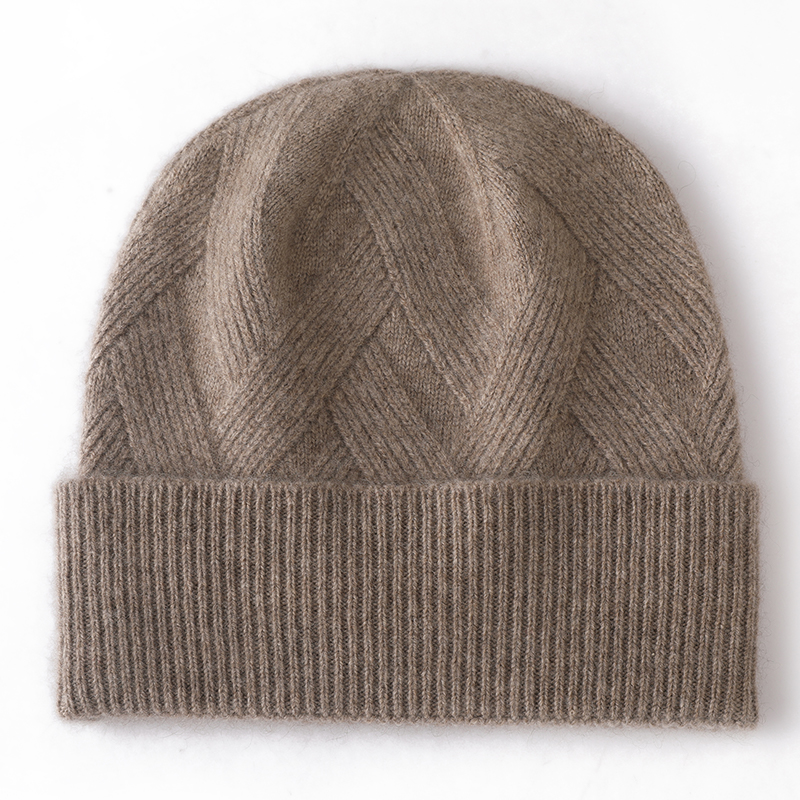 Femmes chapeau hiver nouveau 100% pur cachemire tricoté couvre-chef doux chaud chapeaux dame mode décontracté épaissir casquette qualité cachemire casquette
