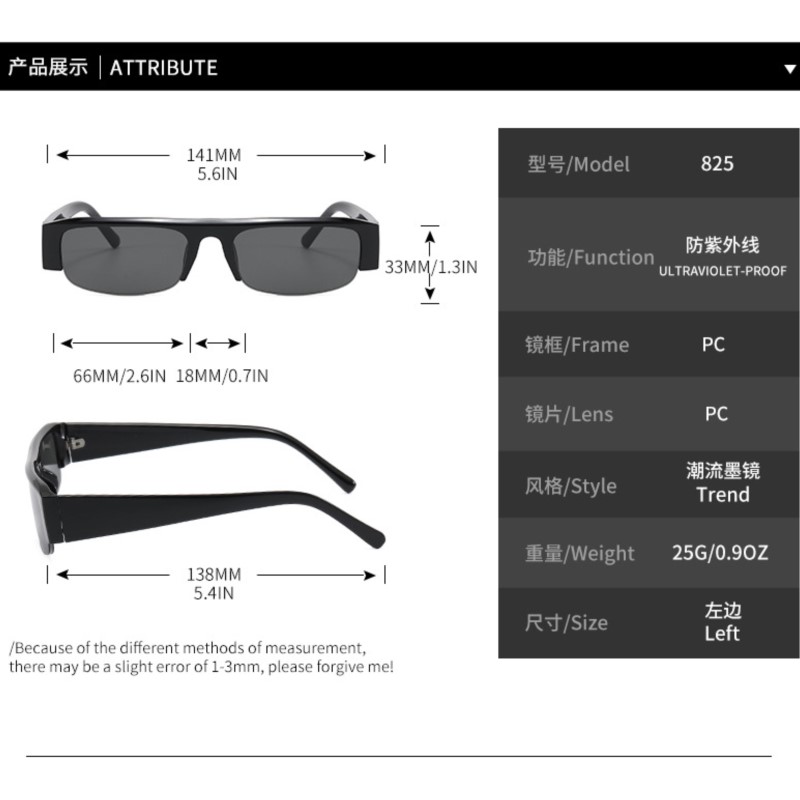 Lunettes de soleil rectangulaires vintage pour femmes, design de marque tendance, verres dégradés, lunettes de soleil pour hommes, demi-monture, protection UV400