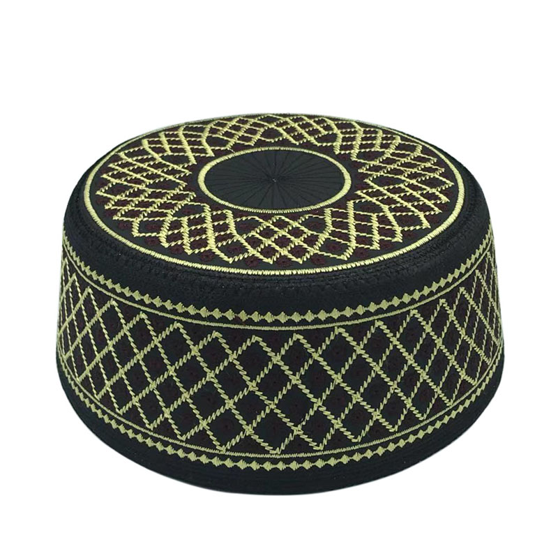 Chapeaux de prière musulmans pour hommes, broderie en coton, chapeau islamique d'Arabie saoudite, turban musulman, casquette juive, écharpe de sauna pour hommes, vêtements de loisirs, nouveau