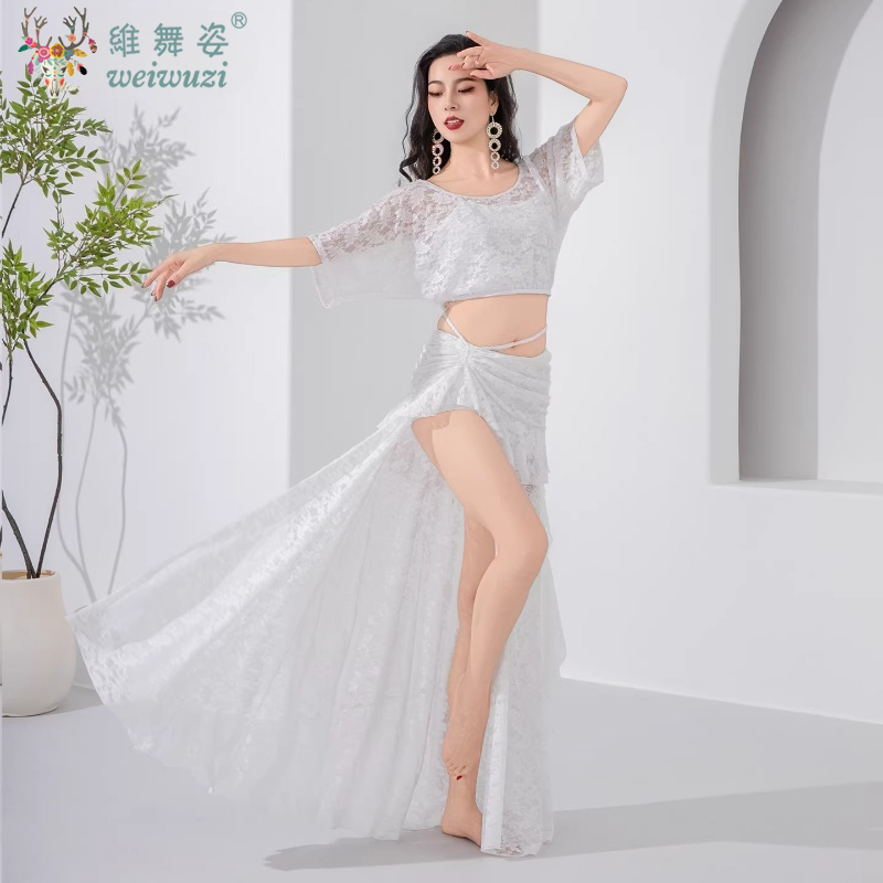 Tenue d'entraînement pour danseuses orientales, confortable et respirante, ensemble sexy en dentelle, costume de danse orientale pour femmes adultes, vêtements de performance