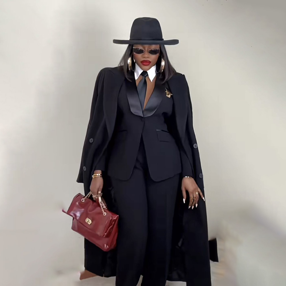 Costume moderne pour femmes, ensemble 3 pièces pantalon, Blazer + pantalon + pardessus, pour les déplacements au bureau, Style élégant, vêtements de cérémonie pour Banquet et dîner, nouvelle collection