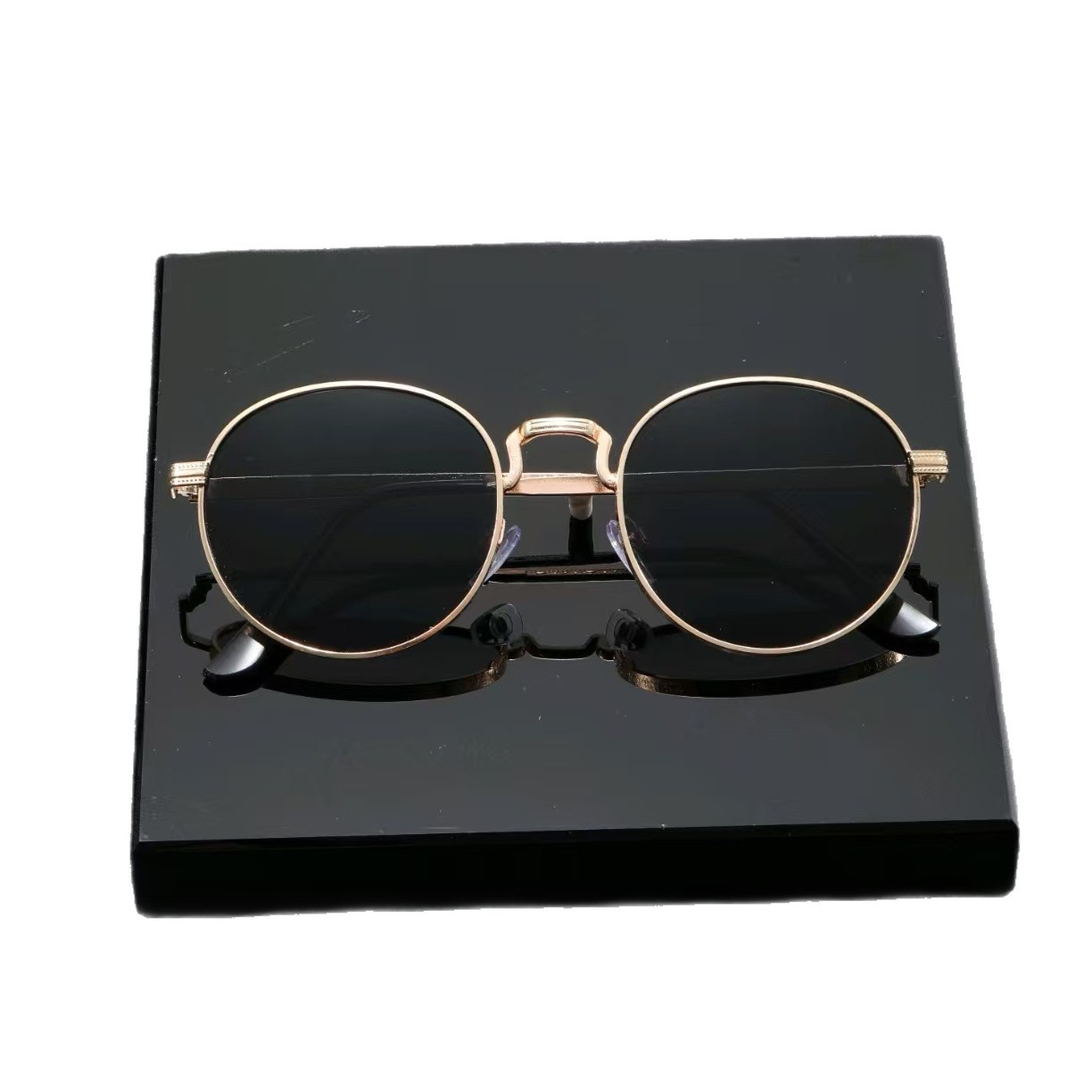 Lunettes de soleil rondes classiques tendance pour hommes et femmes, style vintage en métal, pour la conduite en extérieur, design de luxe, accessoires pour les yeux