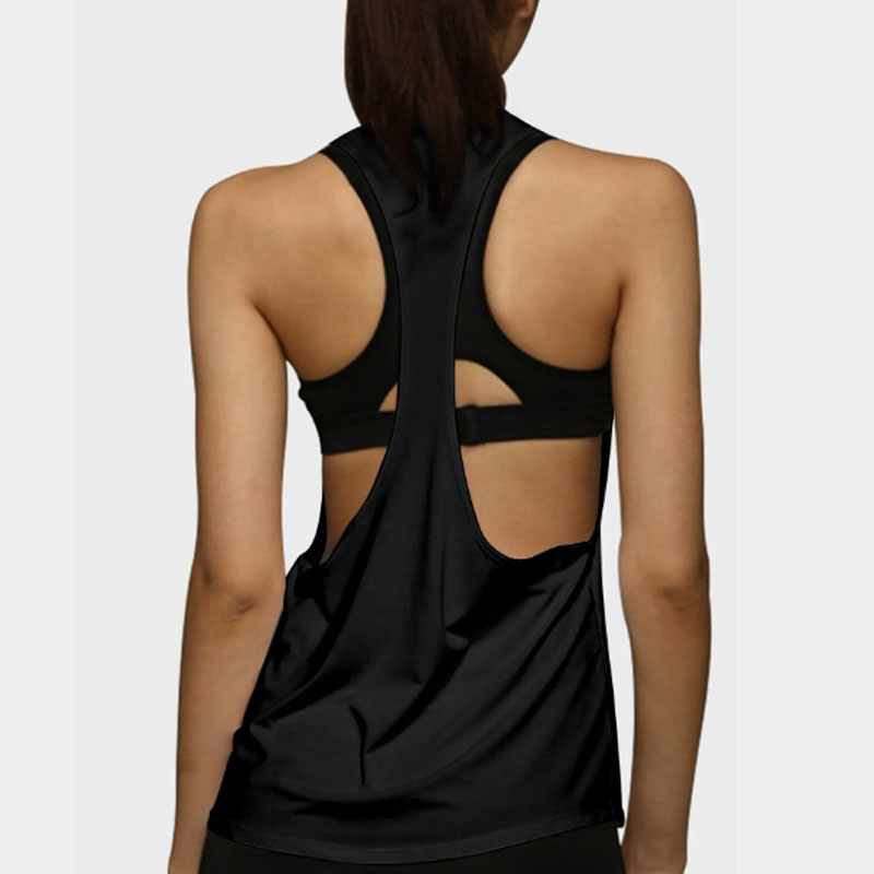Smock de sport pour femmes, gilet de sport de Fitness, en forme de T, séchage rapide, Slim, sans manches, gilet de sport de course