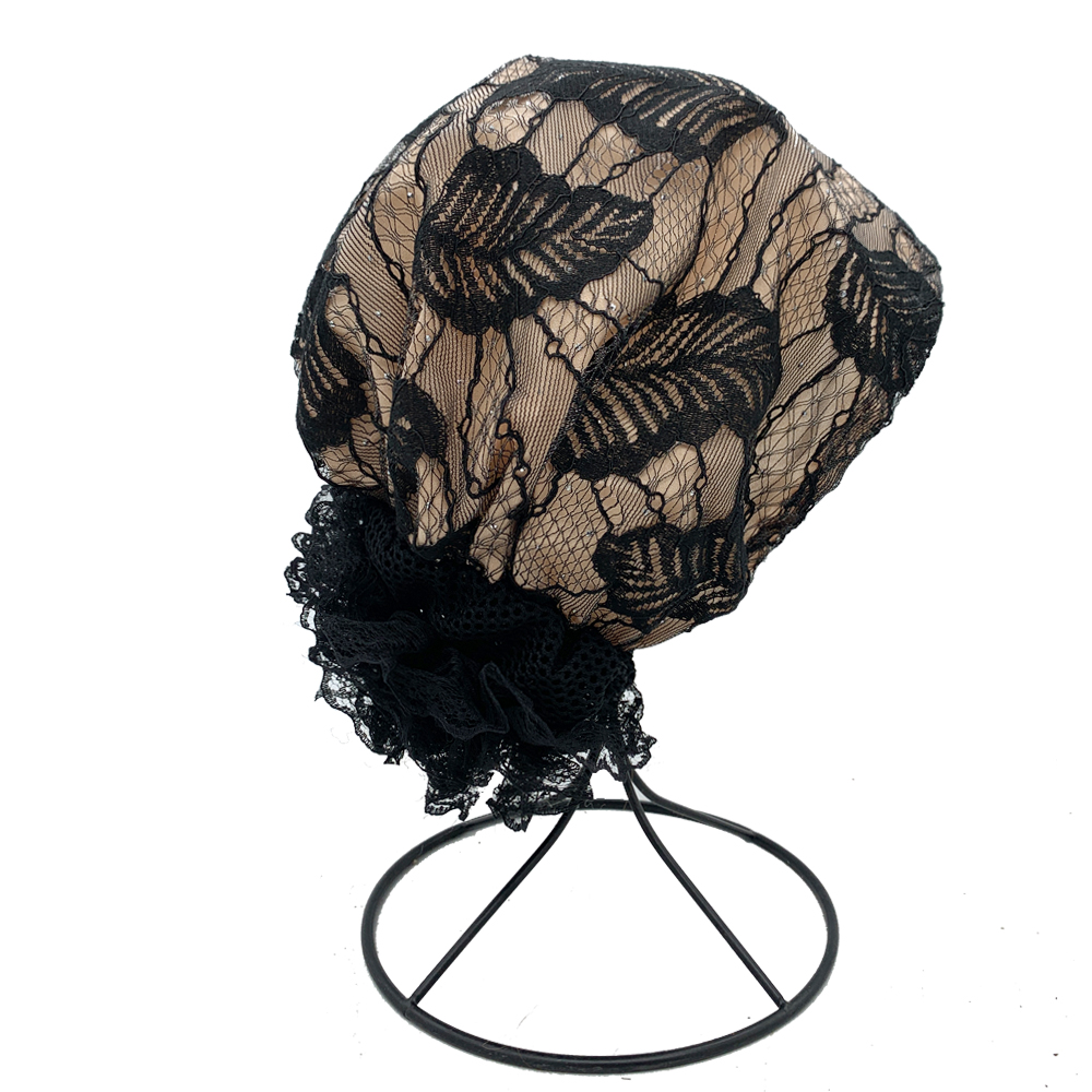 Casquette turban brodée pour femme, couvre-chef respirant, bonnet musulman, sous écharpe, chapeaux de chimio contre le cancer, été