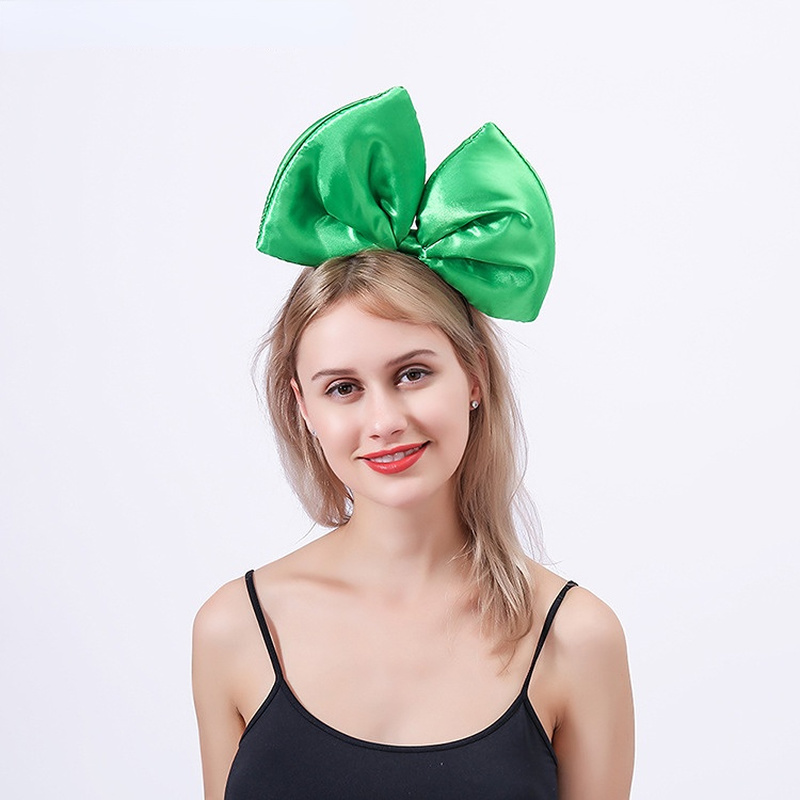 Bandeau serre-tête avec gros nœud papillon pour femme et fille, pour mariage, anniversaire, Costume Cosplay, fête de noël