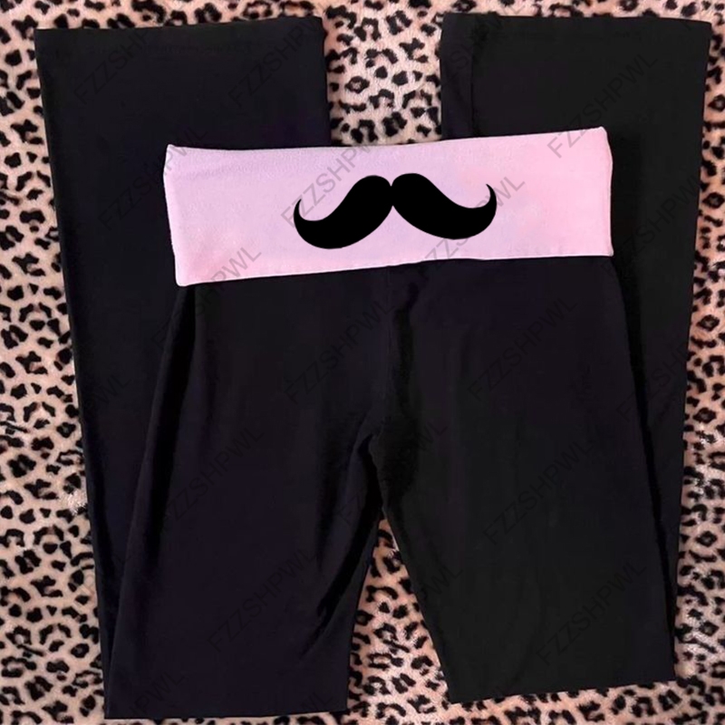 Moustache à la mode pantalons longs Rock Goth Hip Hop Streetwear pantalons de rue mode classique minimaliste décontracté Y2K pantalon Chic