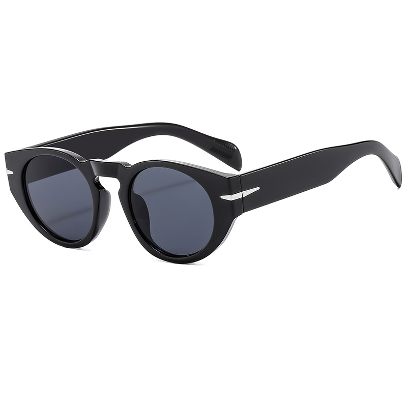 Mode lunettes de soleil rondes femmes classique Vintage hommes lunettes de soleil Steampunk nuances UV400 ovale femme Oculus