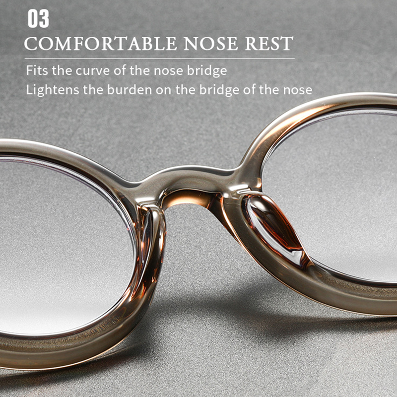 Monture de lunettes polyvalente à la mode pour femmes et hommes, monture ronde en métal TR90, Anti lumière bleue, lentille transparente, optique