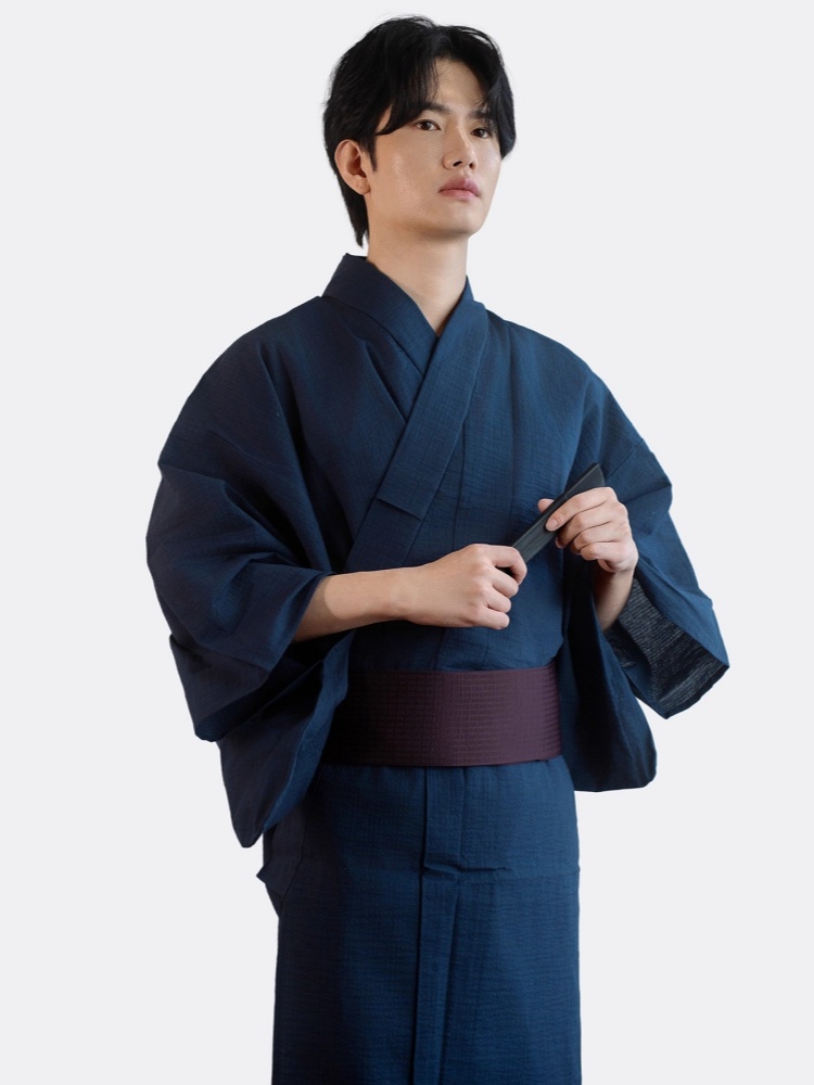 Kimono traditionnel japonais pour hommes, avec ceinture, imprimés en coton, Costume de Cosplay Yukata formel, vêtements de photographie de voyage