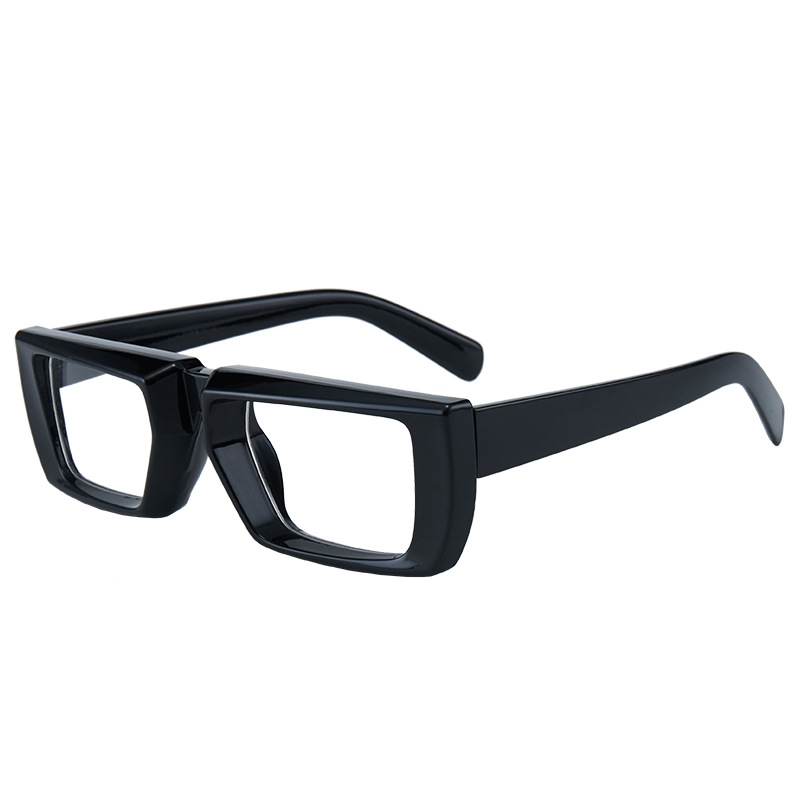 Lunettes tendance à monture carrée épaisse pour hommes, montures de lunettes rectangulaires épaisses sur mesure pour femmes, lentes opticos para mujer
