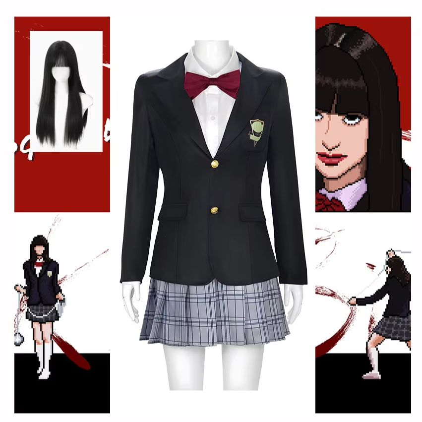 Costume de cosplay Gogo Yubari Kill Bill, style uniforme scolaire japonais, costume d'Halloween pour jeu de rôle