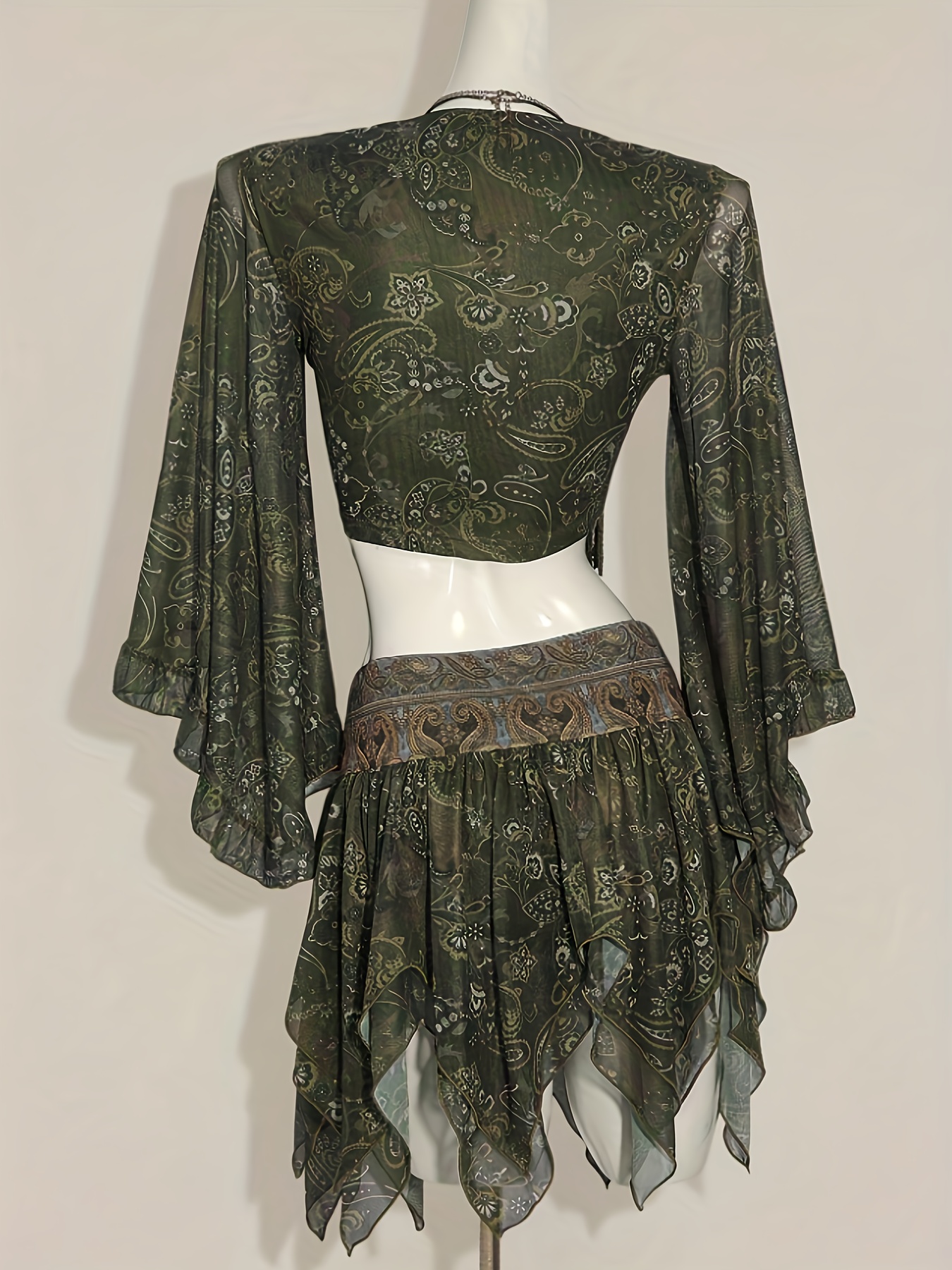 Robe élégante de couleur vert nuage pour femmes, noble et exclusive, ensemble de jupe digne
