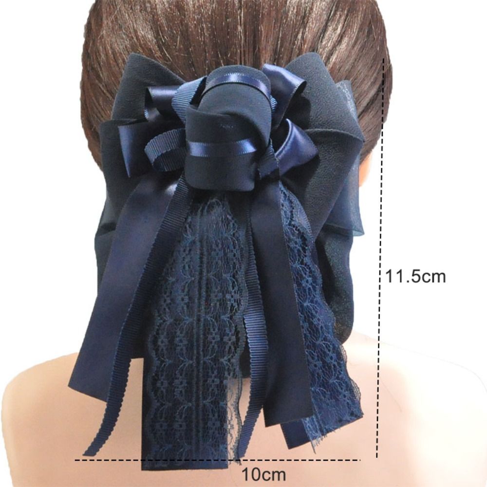 Élégant bonnet à nœud en ruban, élastique, classique, pour chignon, filet à cheveux, accessoire de coiffure pour infirmières, banque, restauration, pour femmes et filles