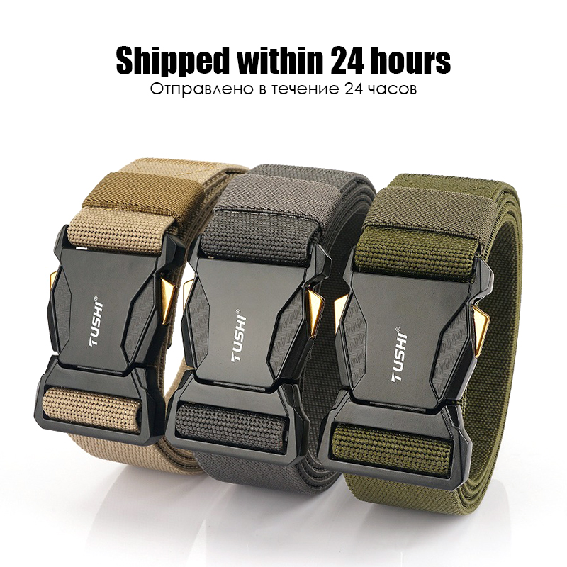 Ceinture élastique officielle authentique 2022 pour hommes, boucle en alliage à dégagement rapide, texture en carbone, ceinture tactique militaire, gaines extensibles pour homme