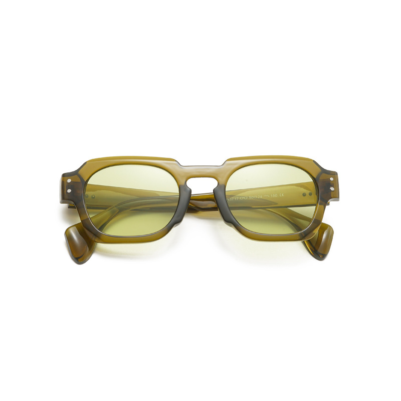 Lunettes De soleil carrées Vintage pour hommes et femmes, lunettes De soleil irrégulières De styliste De marque, mode rétro pour l'extérieur, nuances Rivet Oculos De Sol