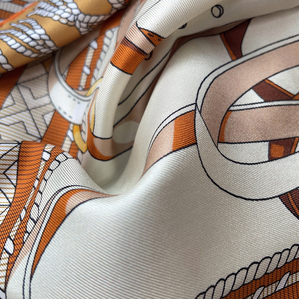 Foulard carré en soie sergé de 90CM, Bandanas de luxe de styliste, châles à roulettes, accessoires de décoration pour cheveux et cou, cadeau de noël, nouvelle collection
