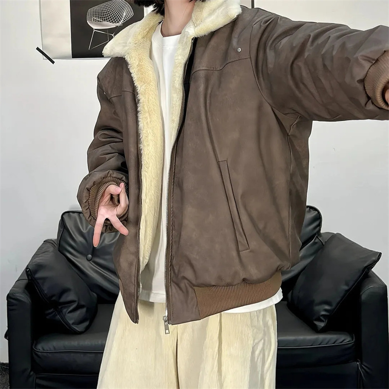 Vêtements d'extérieur pour hommes, nouvelle collection hiver 2026, style unisexe, design élégant et chaud, veste en coton tendance, manteau à la mode