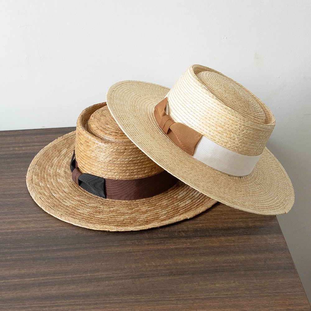 Chapeau de paille tissé bicolore, feuilles de tournesol tissées à la main pour femmes et hommes, chapeau de plage Vintage décontracté à grand bord pour l'extérieur, été