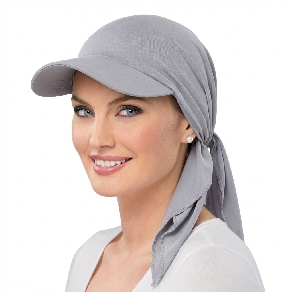 Chapeau Turban Classique Uni pour Femme, Chapeau de Soleil à Bord Courbé pour l'Extérieur, Casquette de Baseball, Chapeau Pare-Soleil, Foulard Femme